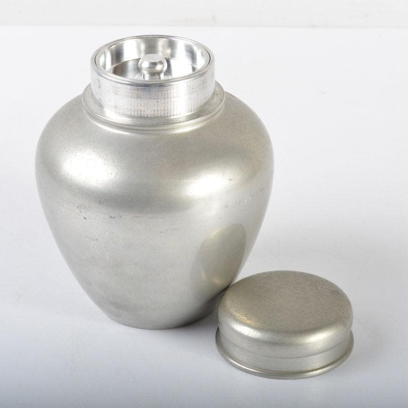 煎茶道具　英祥堂造　古錫　茶壷　茶心壷　約620g　F　R4416