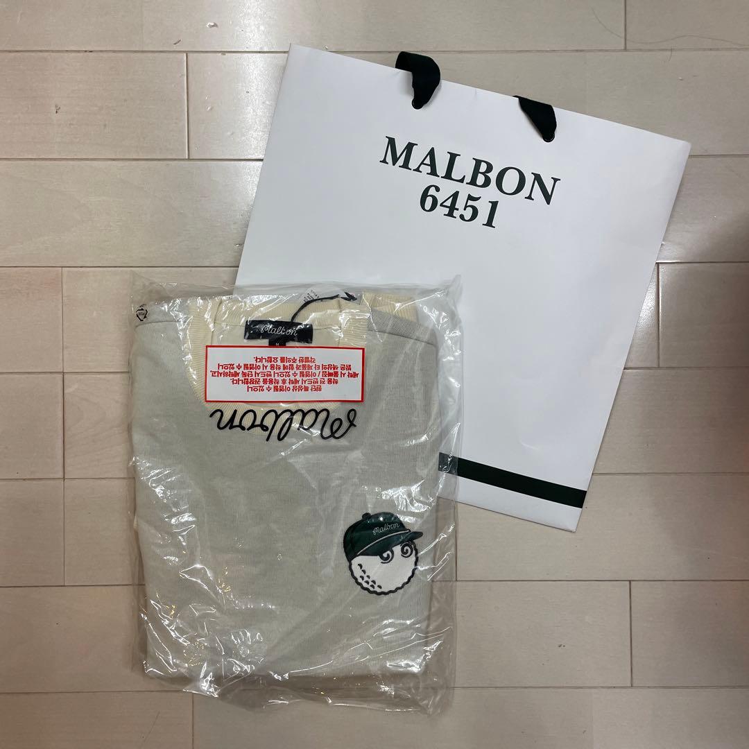 【新品】MALBON キャラクター刺繍セーター Mサイズ　マルボン