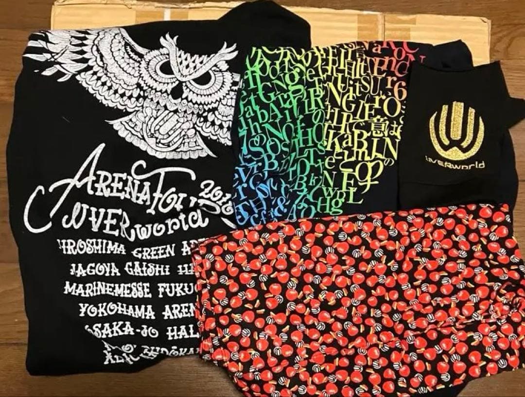 UVERworld グッズ グローブ ゴールド Tシャツ ハンカチ バンダナ
