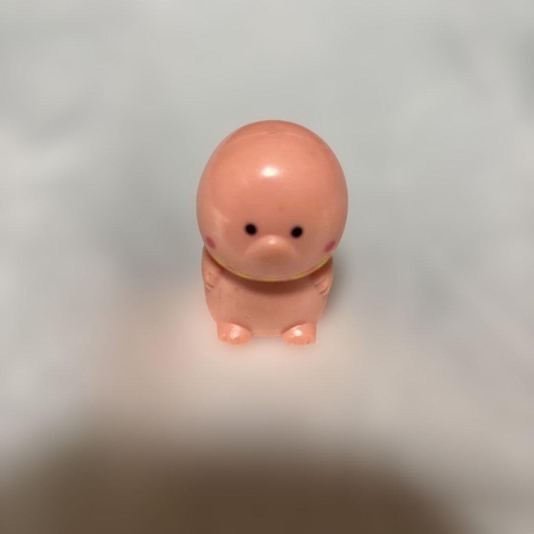モンスターらんど　明治製菓　レトロ　食玩　恐竜　オレンジ　指人形　当時物