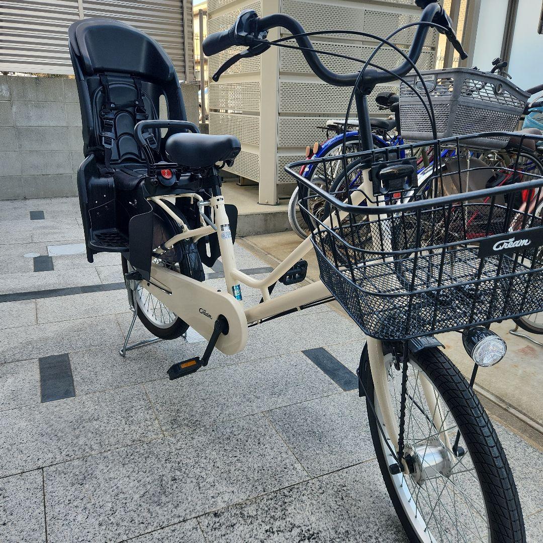 シティサイクル チャイルドシート付き クリーム色　サイクルベースあさひ　福岡市