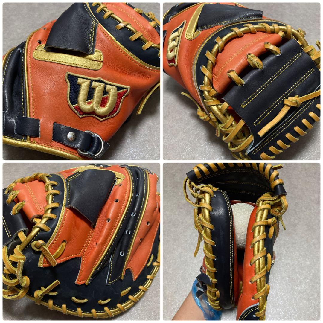 ウィルソン ワナビーヒーロー 一般 大人用 軟式 野球 キャッチャーミット 良品