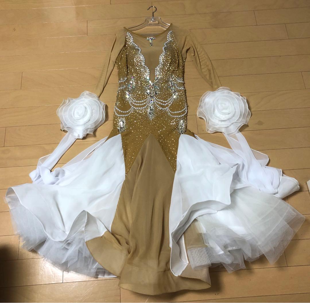 M-L 期間限定《新品未使用》社交ダンス ドレス 競技ドレス　スタンダード