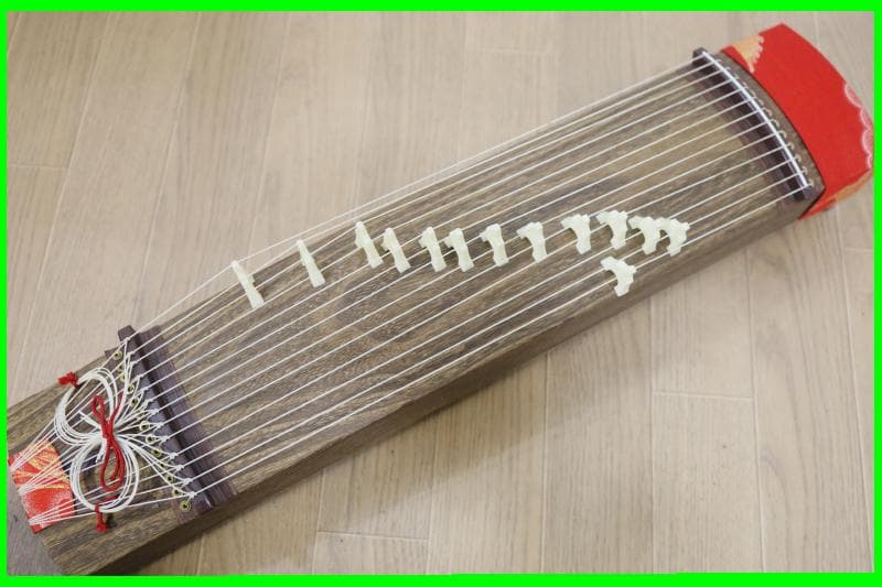 綺麗◆文化琴　短琴　13弦　和楽器　十三弦　◆全長60㎝◆誰でも弾ける!