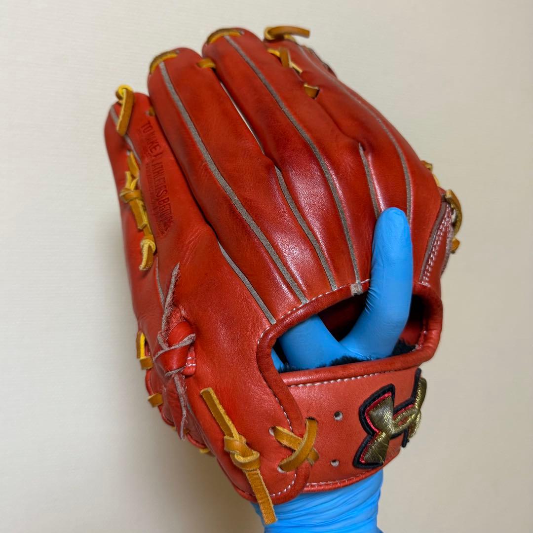 アンダーアーマー 軟式グローブ オレンジ