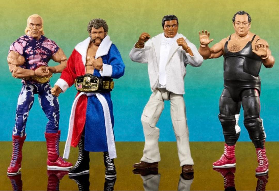 【アメリカ直輸入激レア新品】 Mattel社WWE 4体セット限定品