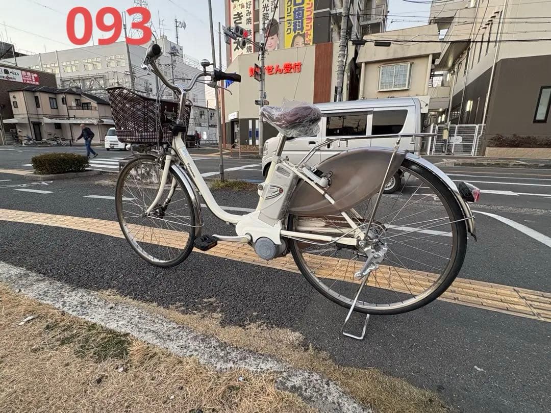 中古Panasonic電動アシスト自転車　8.9Ah 大阪　093番