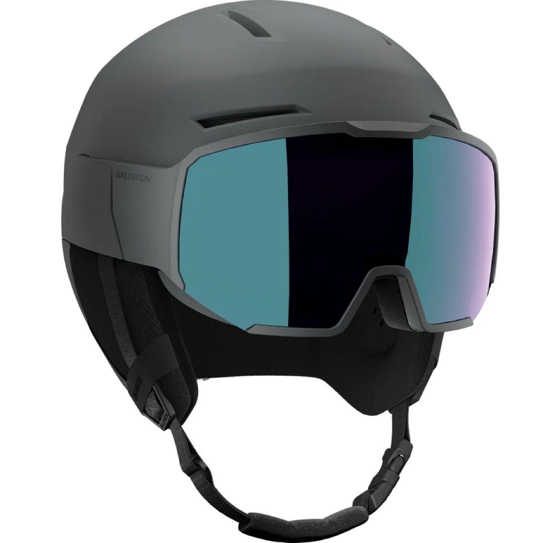 SALOMON OSMO SIGMAグレー （Ebony）スキー ヘルメット