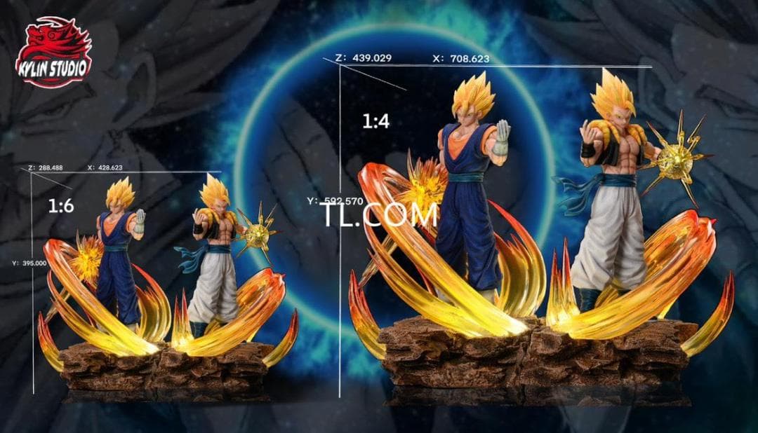 新品未開封『ドラコンボール』 ゴジータ、ベジット　ガレージキット スタチュー