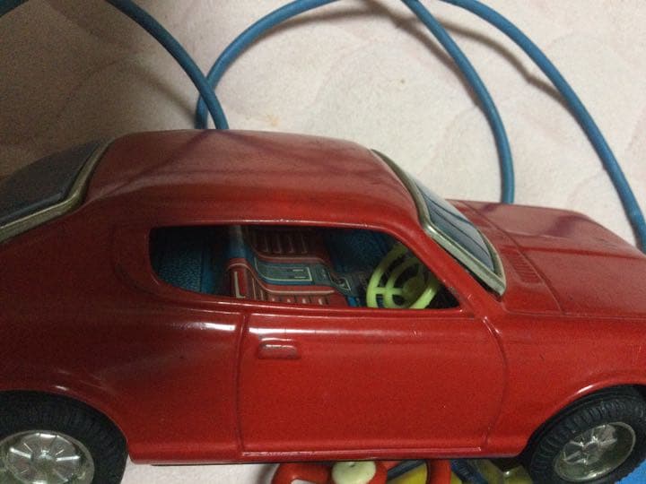 貴重！当時物！ブリキ　赤い車！昭和レトロ