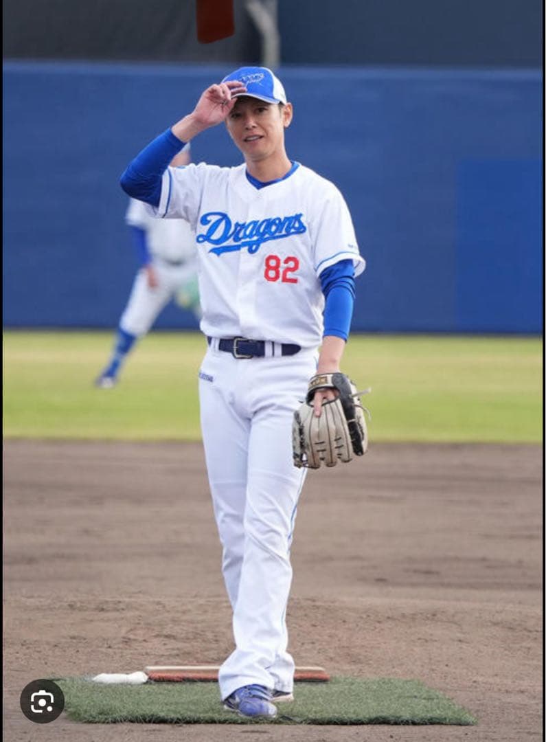 【実使用】プロ支給品　中日ドラゴンズ　浅尾拓也