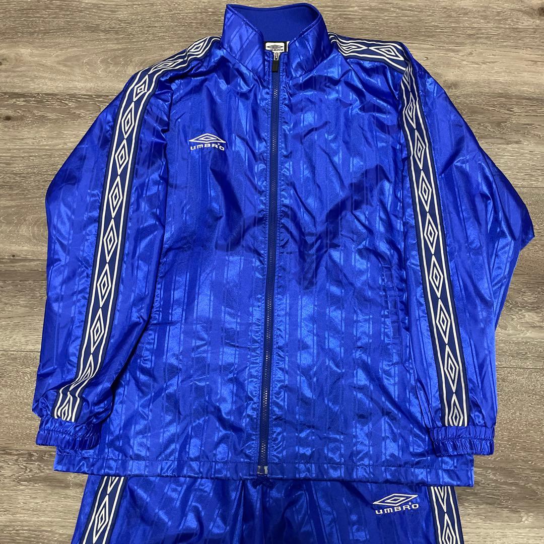 極美品 umbro ロゴライン Nylon Jacket Pant セットアップ