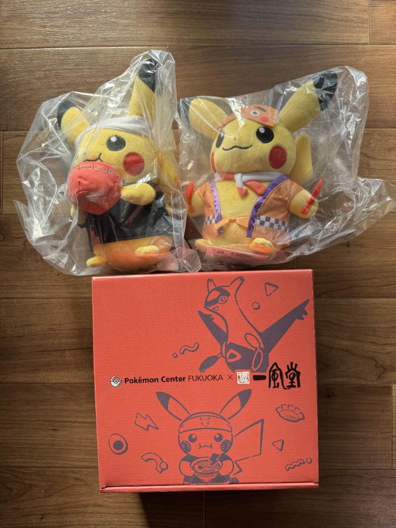 未開封 / 一風堂 有田焼どんぶり赤丸 ポケモンセンターフクオカ & ピカチュウ