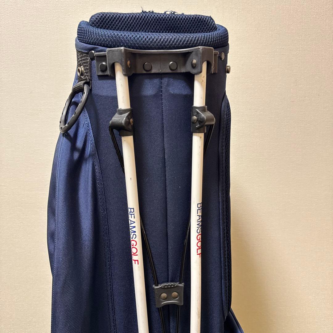 BEAMS GOLF ビームスゴルフ ネイビー キャディバッグ スタンド式