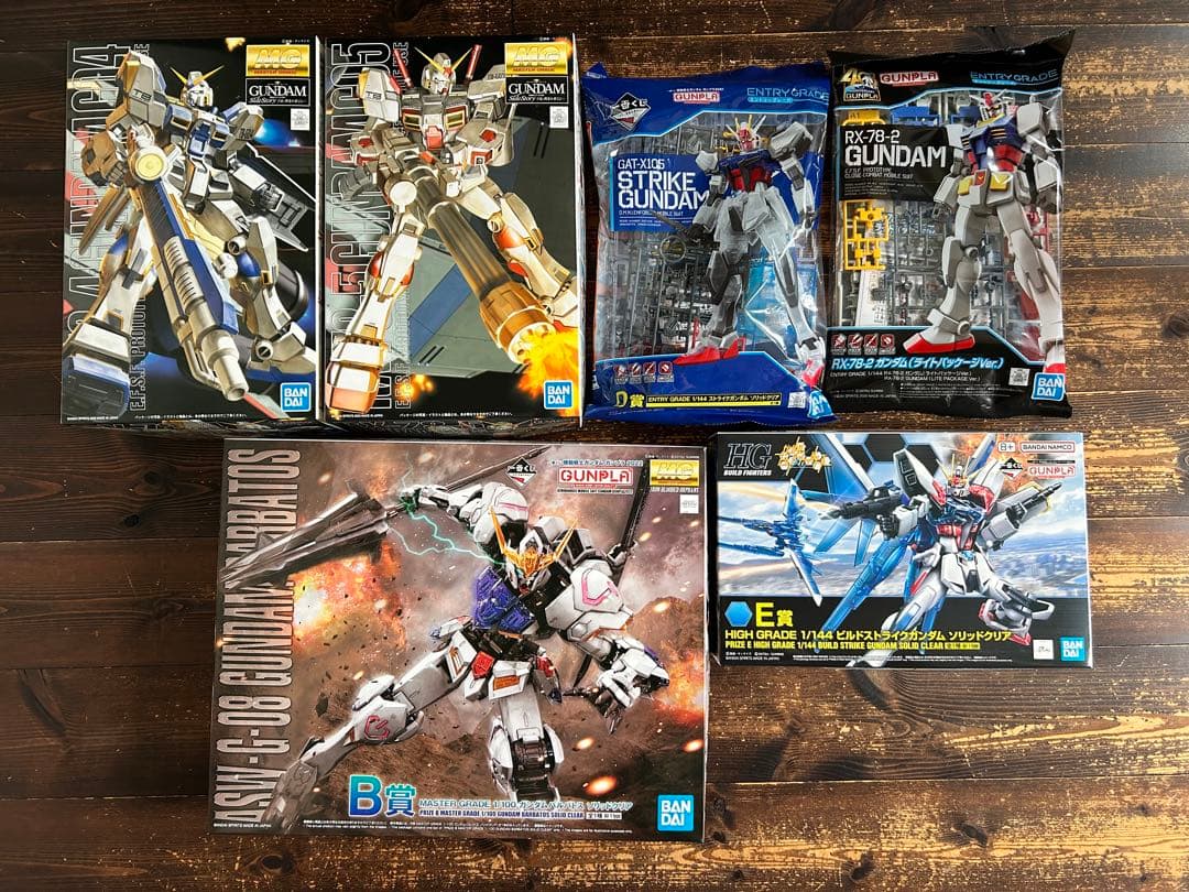 ガンダム一番くじ ・ガンプラＭＧ・ＥＧ　未組み立て　まとめ売り