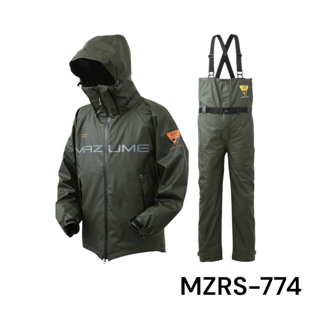 mazume（マズメまづめ）レインスーツ MZRS-774 アーミーグリーンL