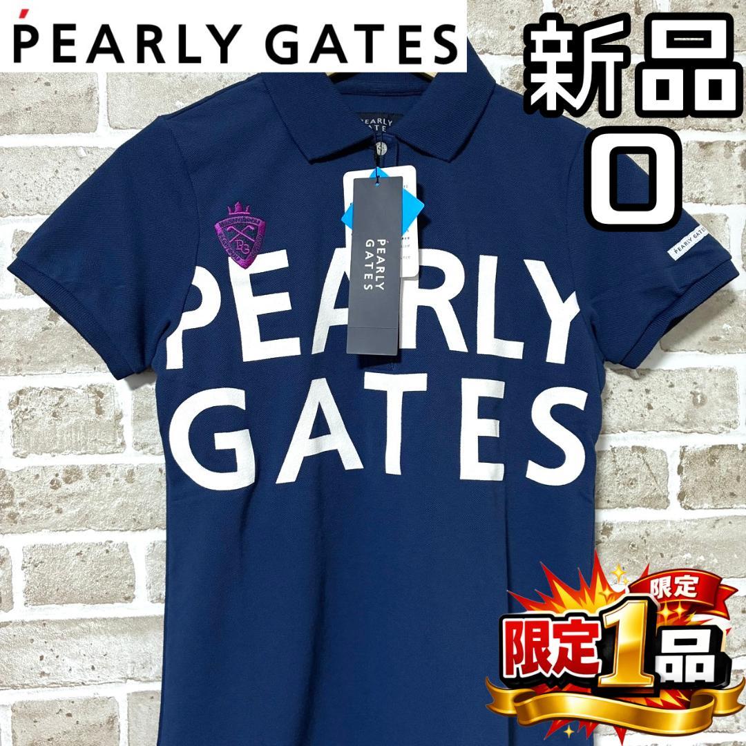 【フォロー割】新品 パーリーゲイツ レディース ビッグロゴ ポロシャツ サイズ0