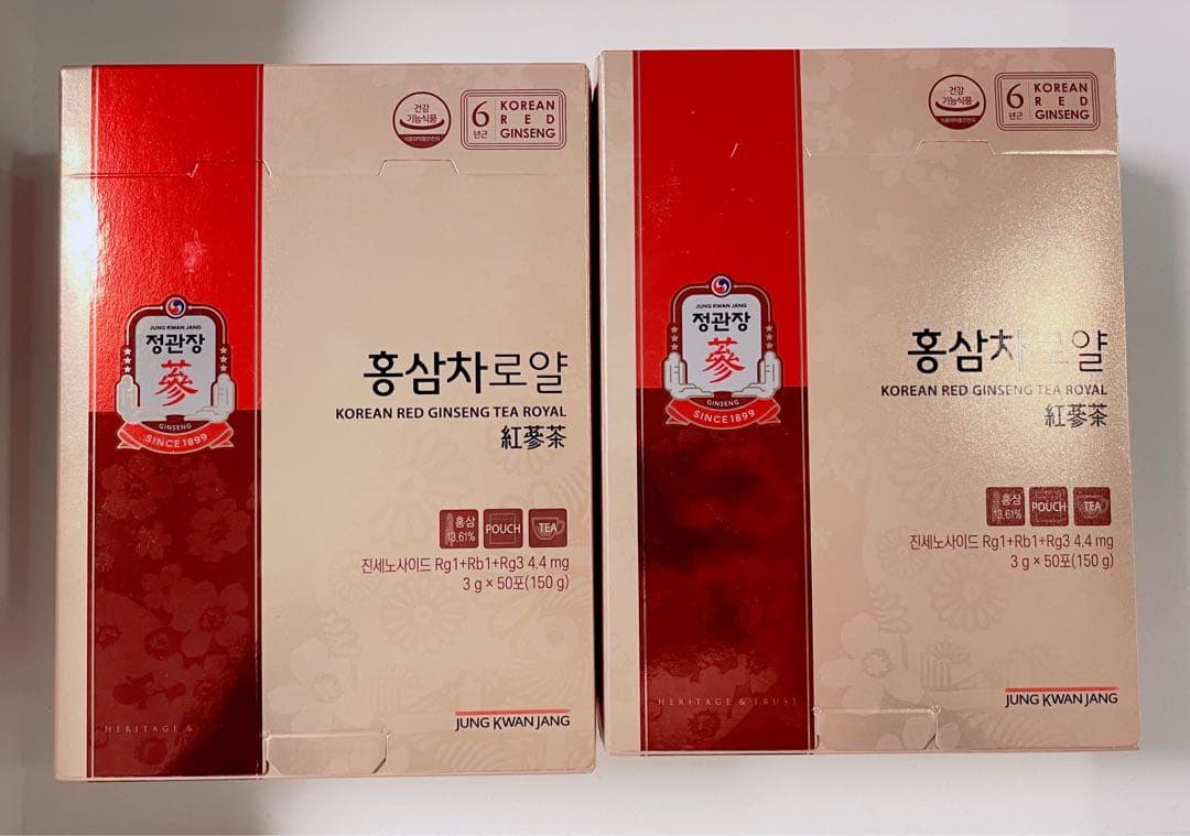 新品未開封　正官庄　紅参茶 3g×50包 2箱