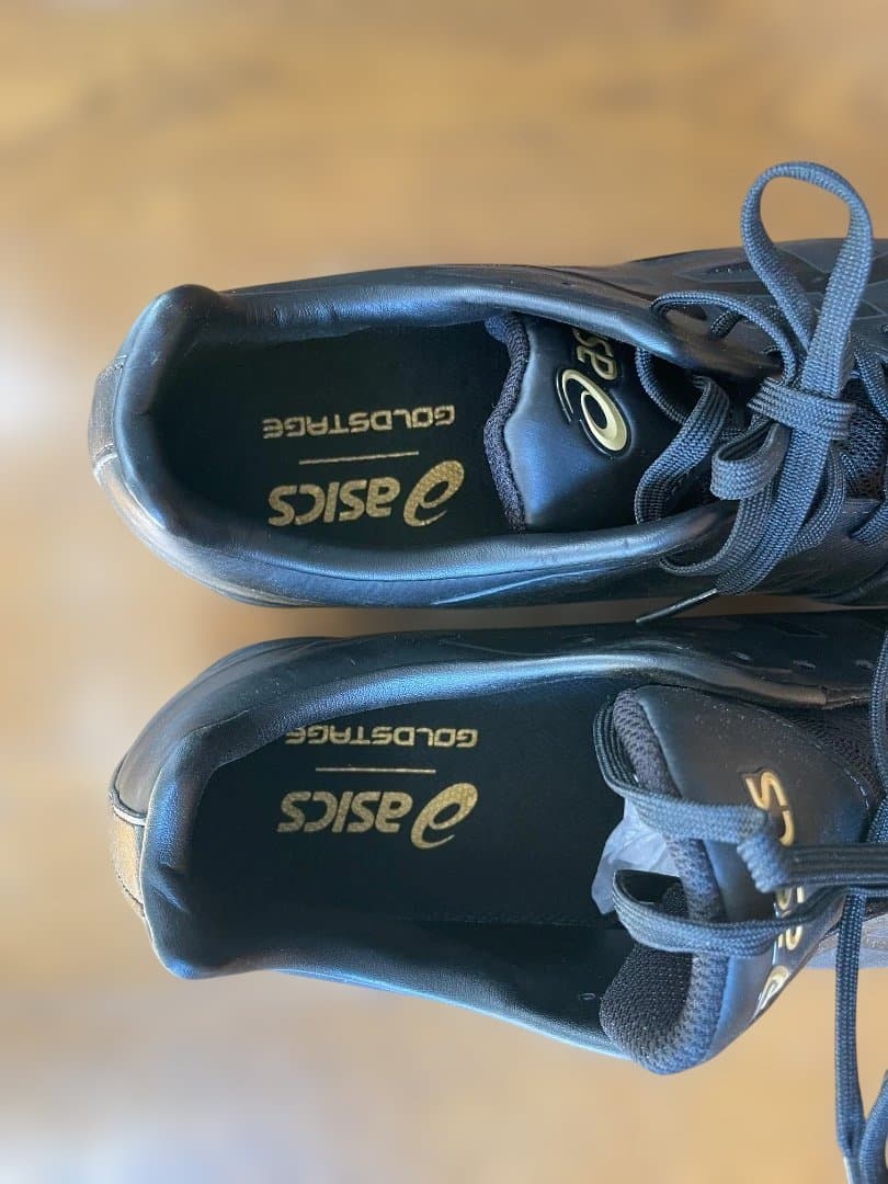 asics GOLDSTRIKE ブラック スパイクシューズ
