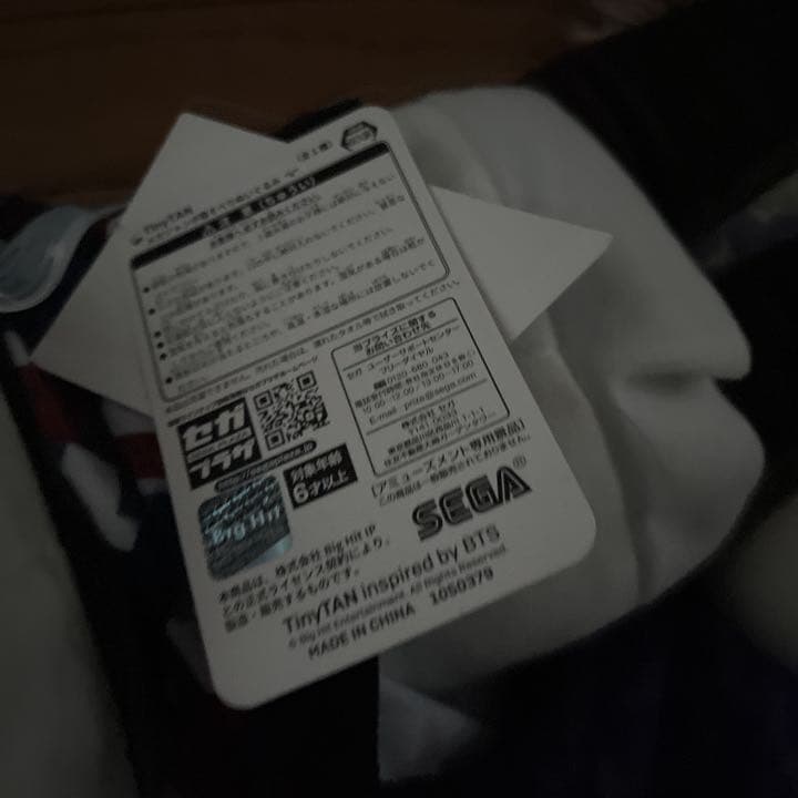 BＴＳ(v)ＳＥＧ A景品1番くじビッグ寝そべりぬいぐるみ