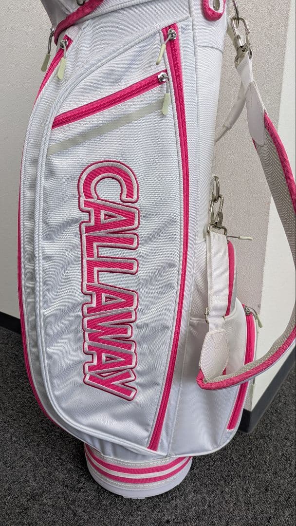 CALLAWAY キャディバッグ ホワイト/ピンク レディース