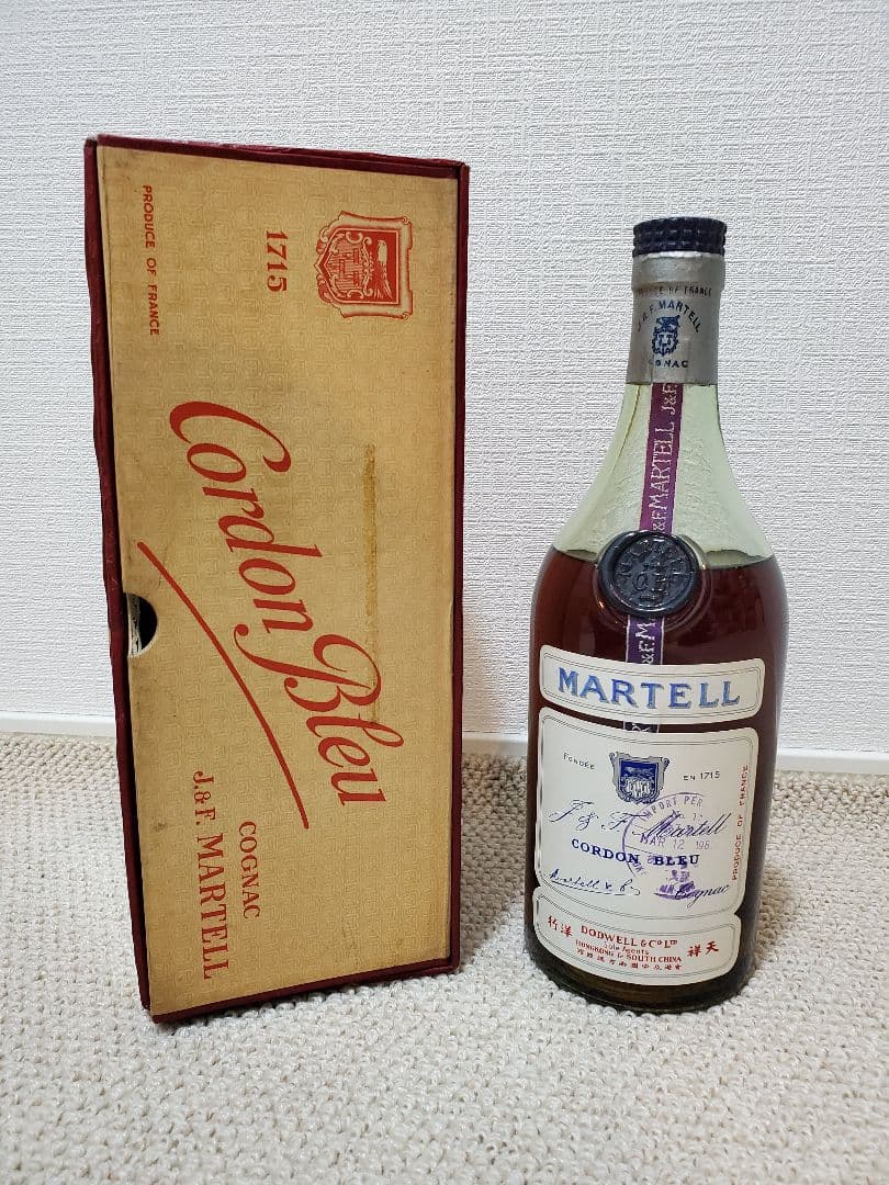 未開栓　ブランデー　マーテル　コルドンブルー　700ml　共箱付　スタンプ　古酒