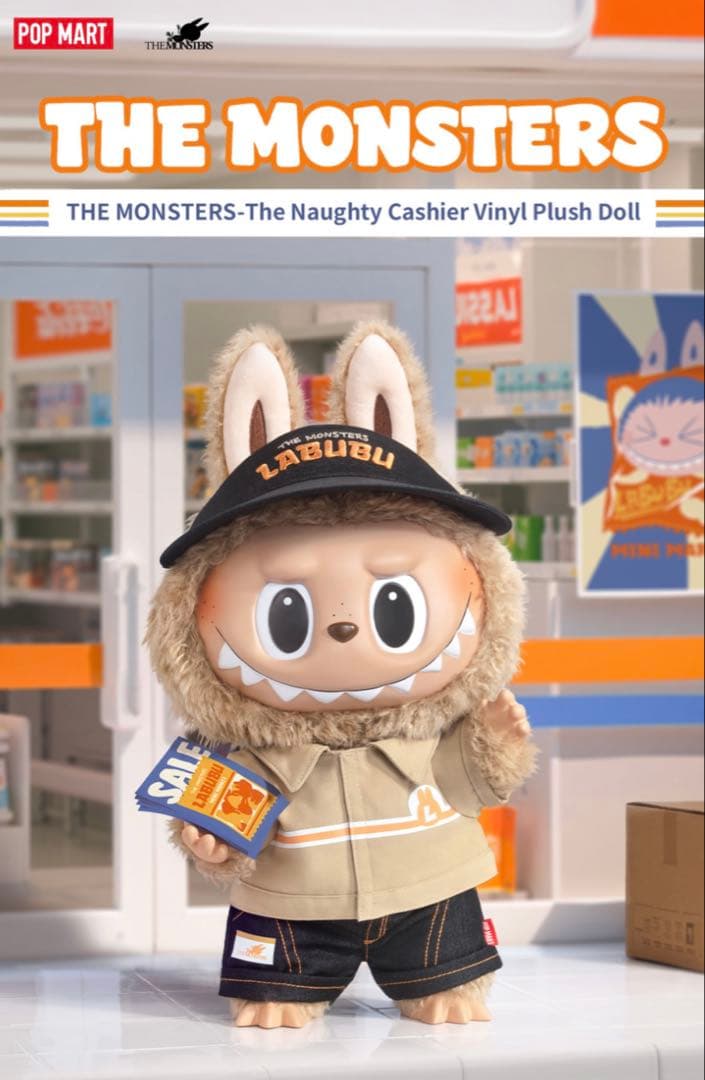 ☆新品☆LABUBUラブブ The Naughty Cashierぬいぐるみ