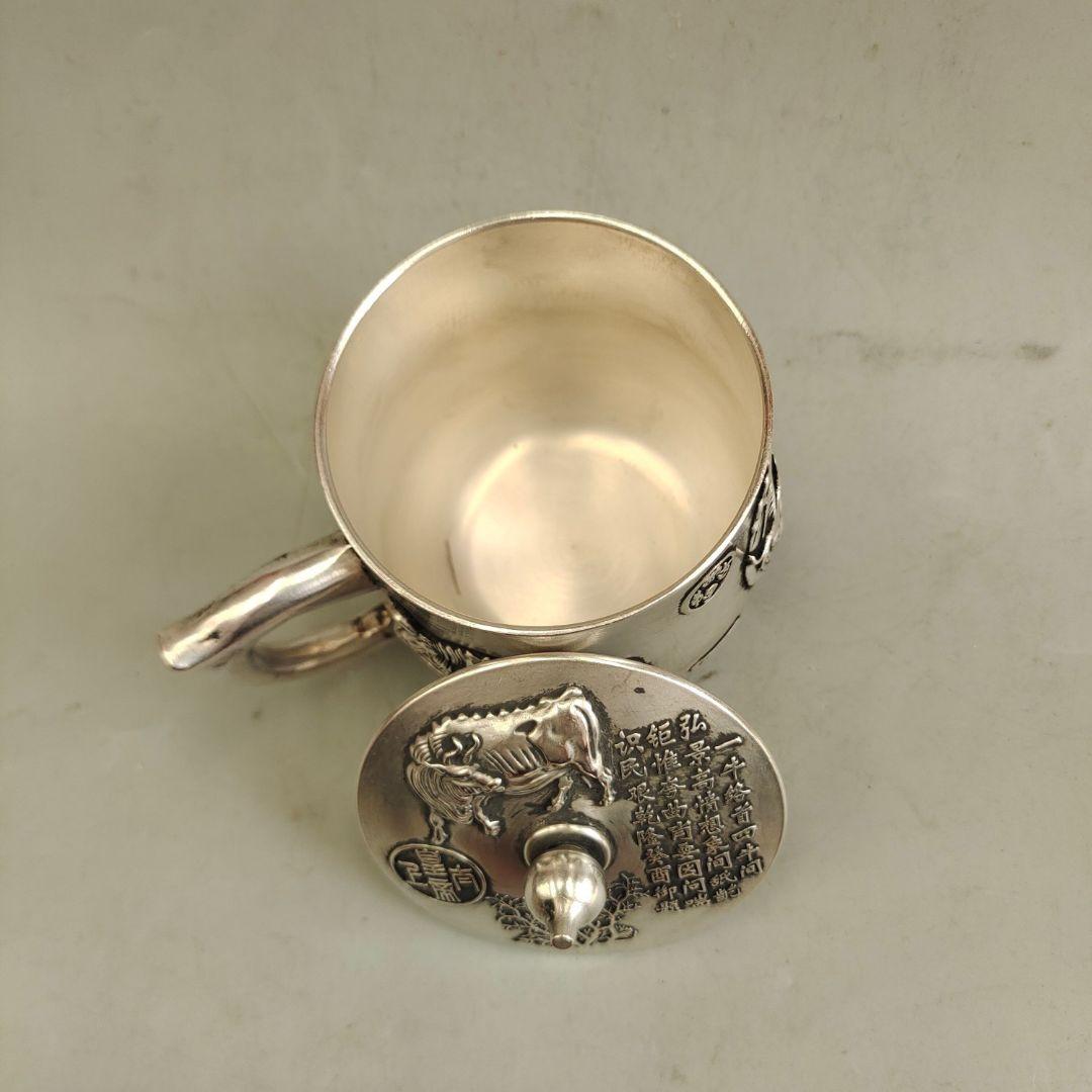 五牛豊登蓋碗 飲茶食器 中国茶器 煎茶道具 現代工芸品美術品 置物