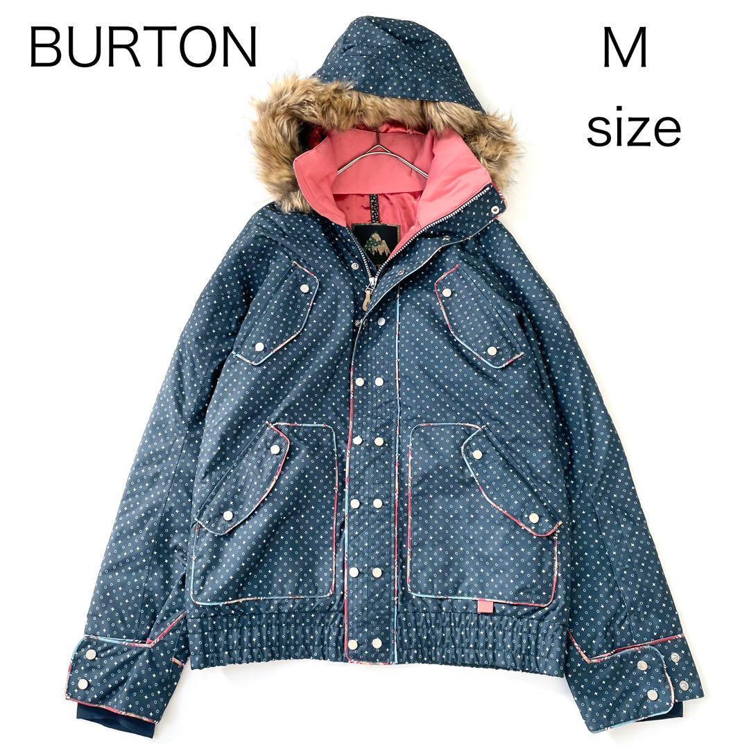 4457 【美品】バートン ジャケット スノボウェア レディース M ファー付き