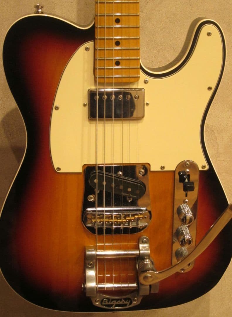 カスタムテレキャスター　bigsby装着　FENDER純正ネック　フロントハム
