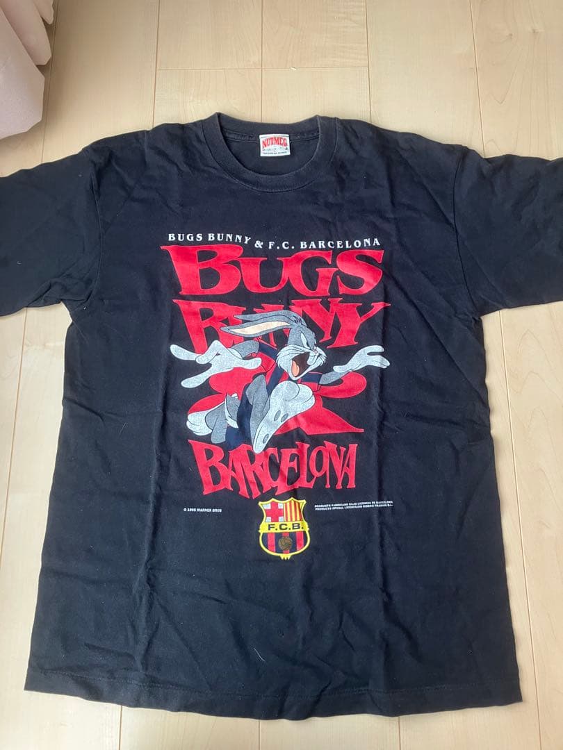 1995年製　FCバルセロナ✖️バックスバニー　コラボシャツ
