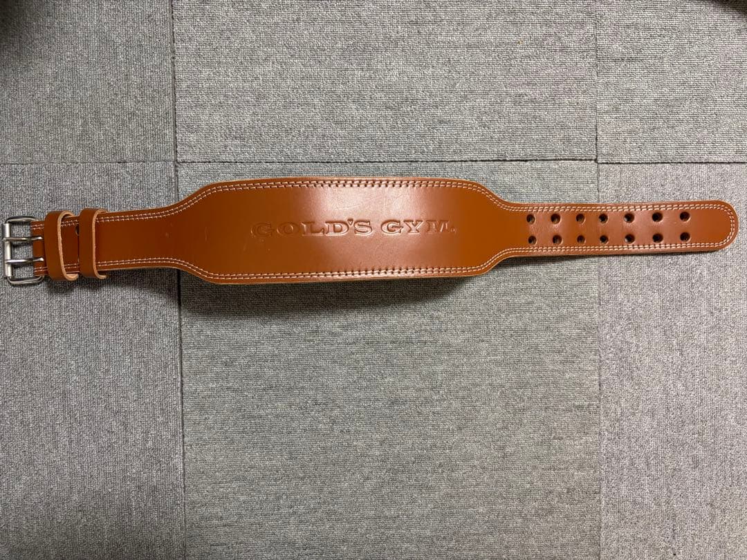 【美品】ゴールドジム(GOLD`S GYM) プロレザーベルト サイズ S