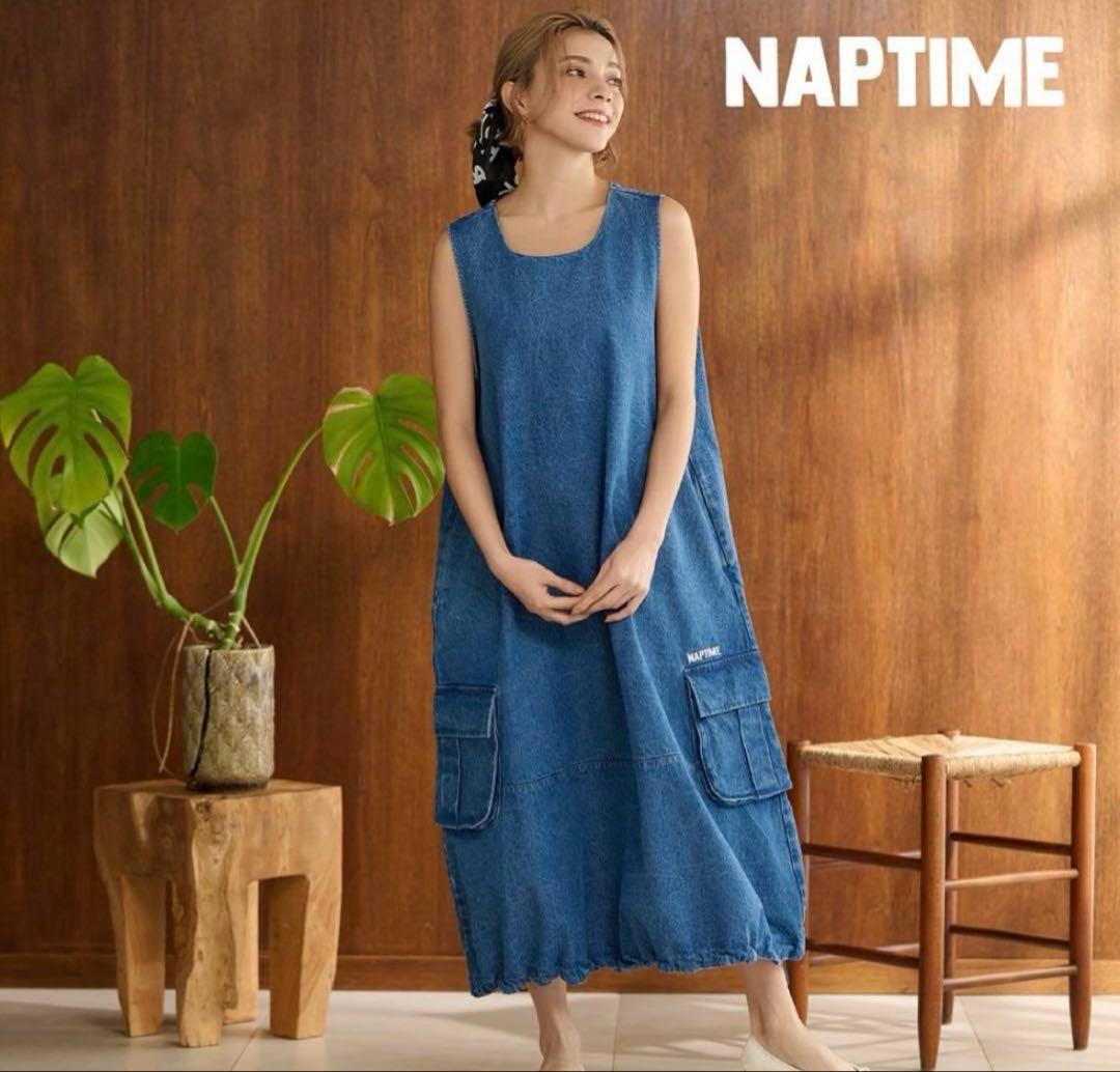 naptime Nissyノースリーブバルーンワンピース