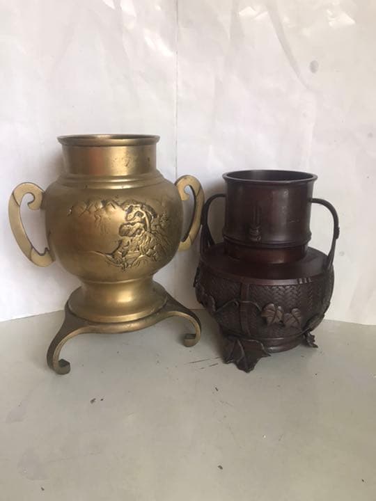 置物，真鍮製，工藝美術品。