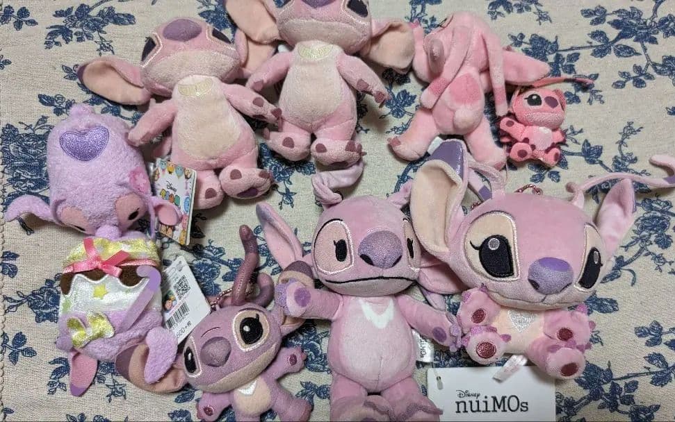 ディズニー　エンジェル　まとめて　ぬいぐるみバッジ　ツムツム　ぬいもーず