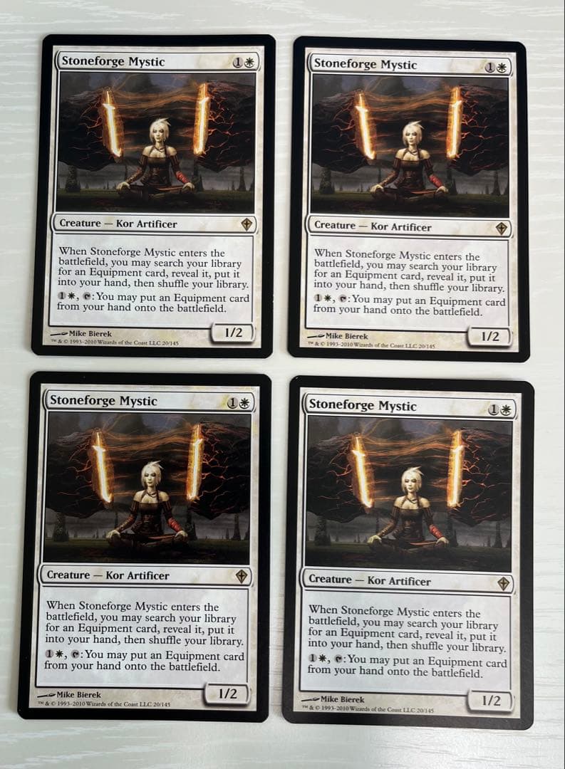 MTG 石鍛治の神秘家/Stoneforge Mystic 英WWK 4枚セット