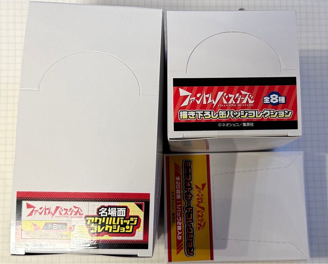 ファントムバスターズ メディコス 缶バッジ アクリルバッジ フォトカード