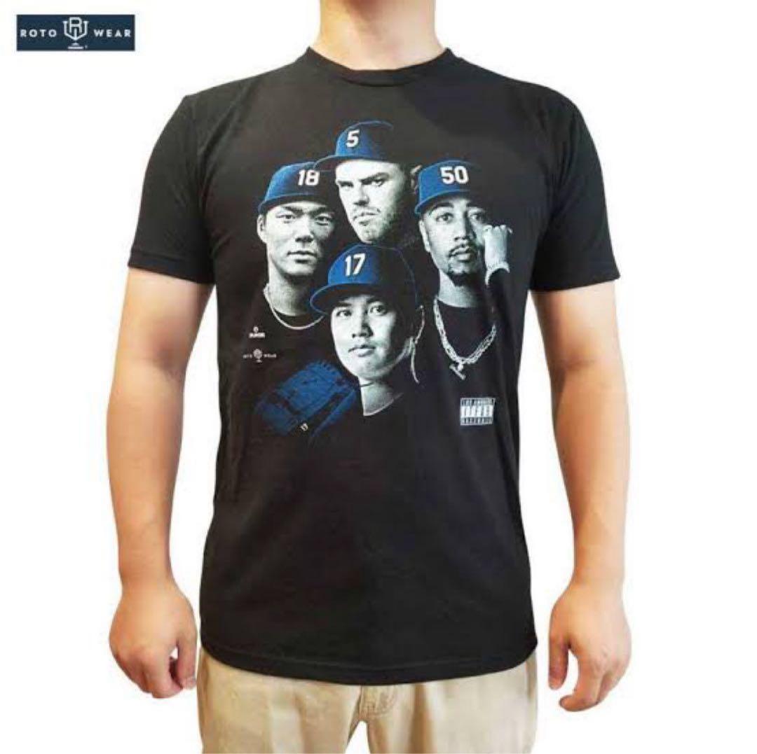 大谷翔平 山本由伸 ムーキーベッツ フレディフリーマン Tシャツ Lサイズ