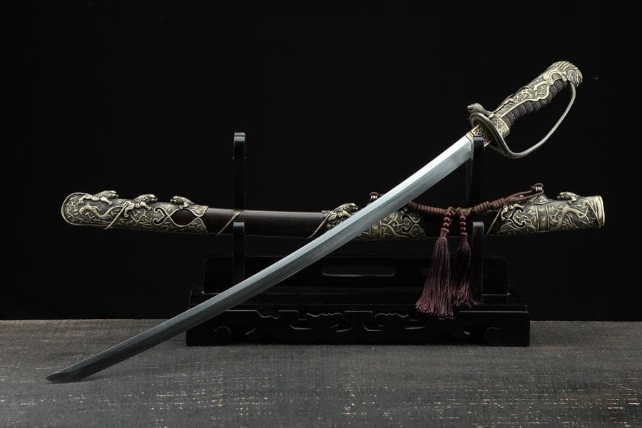 九獅子の軍刀 日本刀 模造刀 居合刀 武士道 武蔵 鑑賞用 手鍛造打