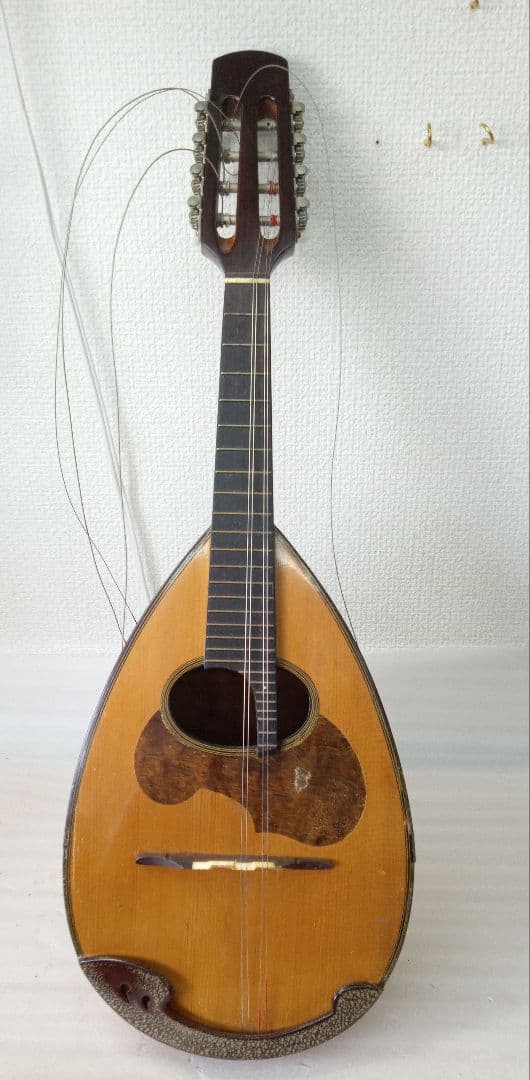 木製ペンタゴン型マンドリン 8弦ジャンク品　未清掃