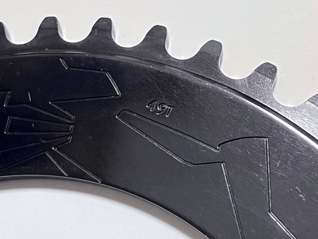 ★極美品 Affinity pro chainring 49t PCD144黒★