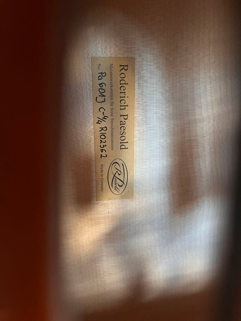 値下げしました！ドイツ製チェロ。ケース弓付き。784300円→558000円！！