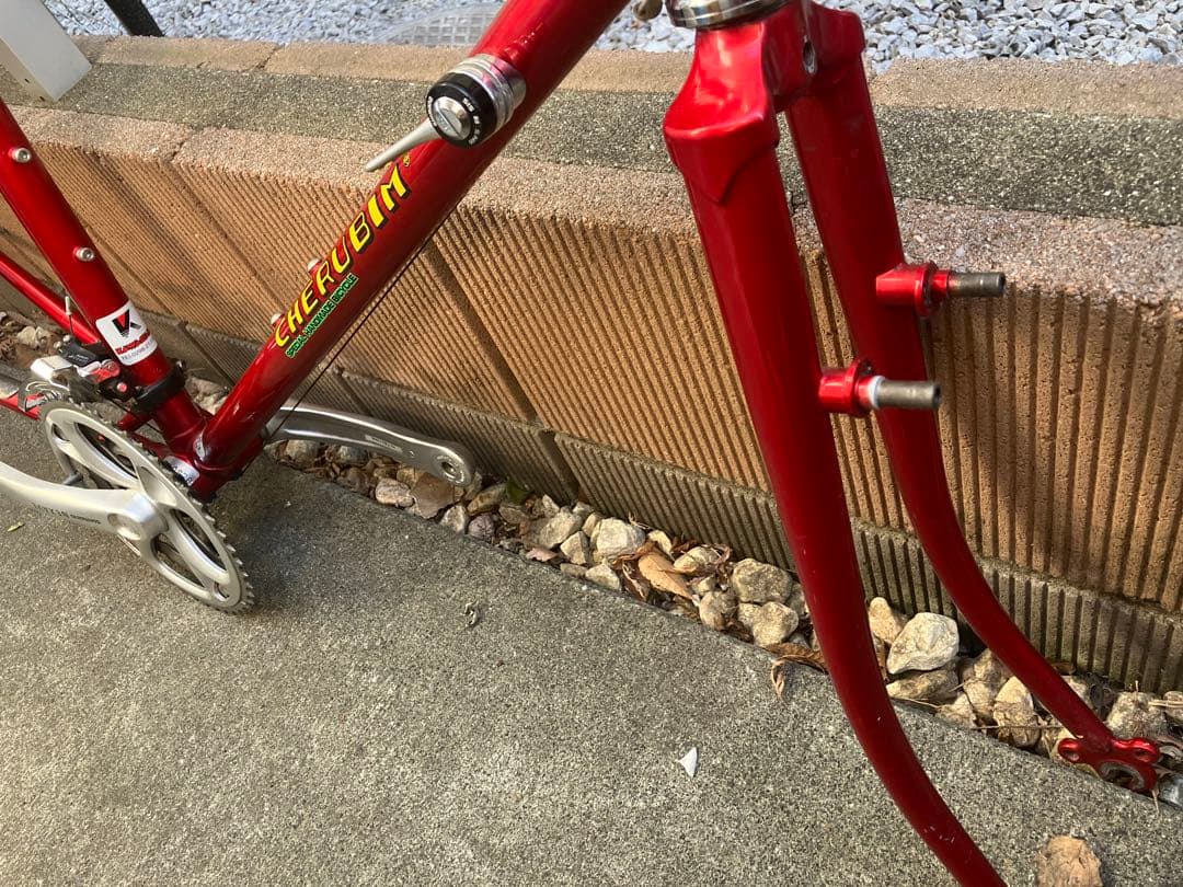 ケルビム　Cherubim レッド　ランドナー　フレーム　付属品あり　値下げ
