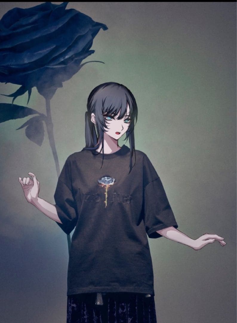 hazama × Ado ロゴカットソー シャツ　コラボTシャツ