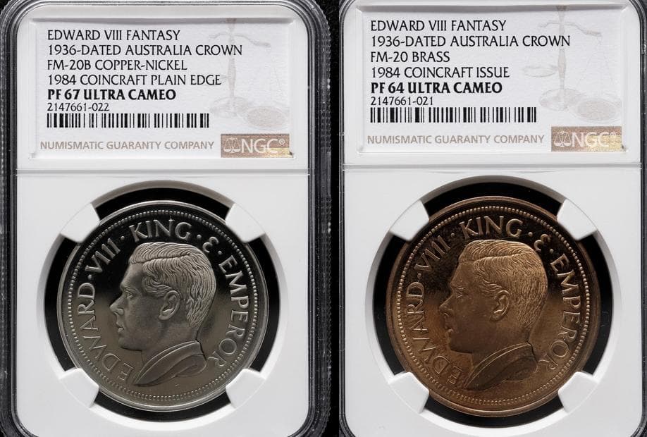 NGC-PF67 64 ウルトラカメオ　豪州　ファンタジークラウン　２枚セット