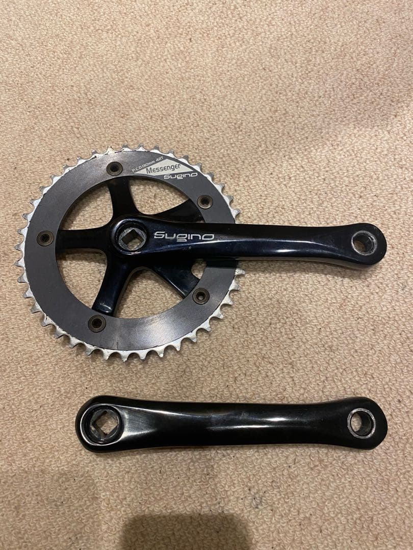 【165mm】スギノメッセンジャー ピスト 競輪 シングルスピード ブルーラグ