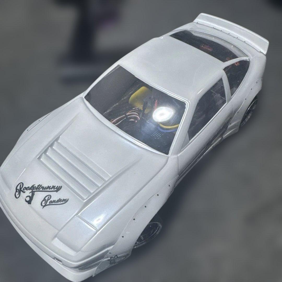 180sx ドリパケ2WD 1/10パールホワイト エアロドリフト仕様フルセット