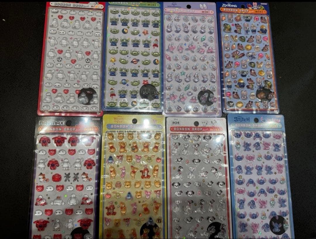 ボンボンドロップシール mini ディズニー 全8種コンプリート