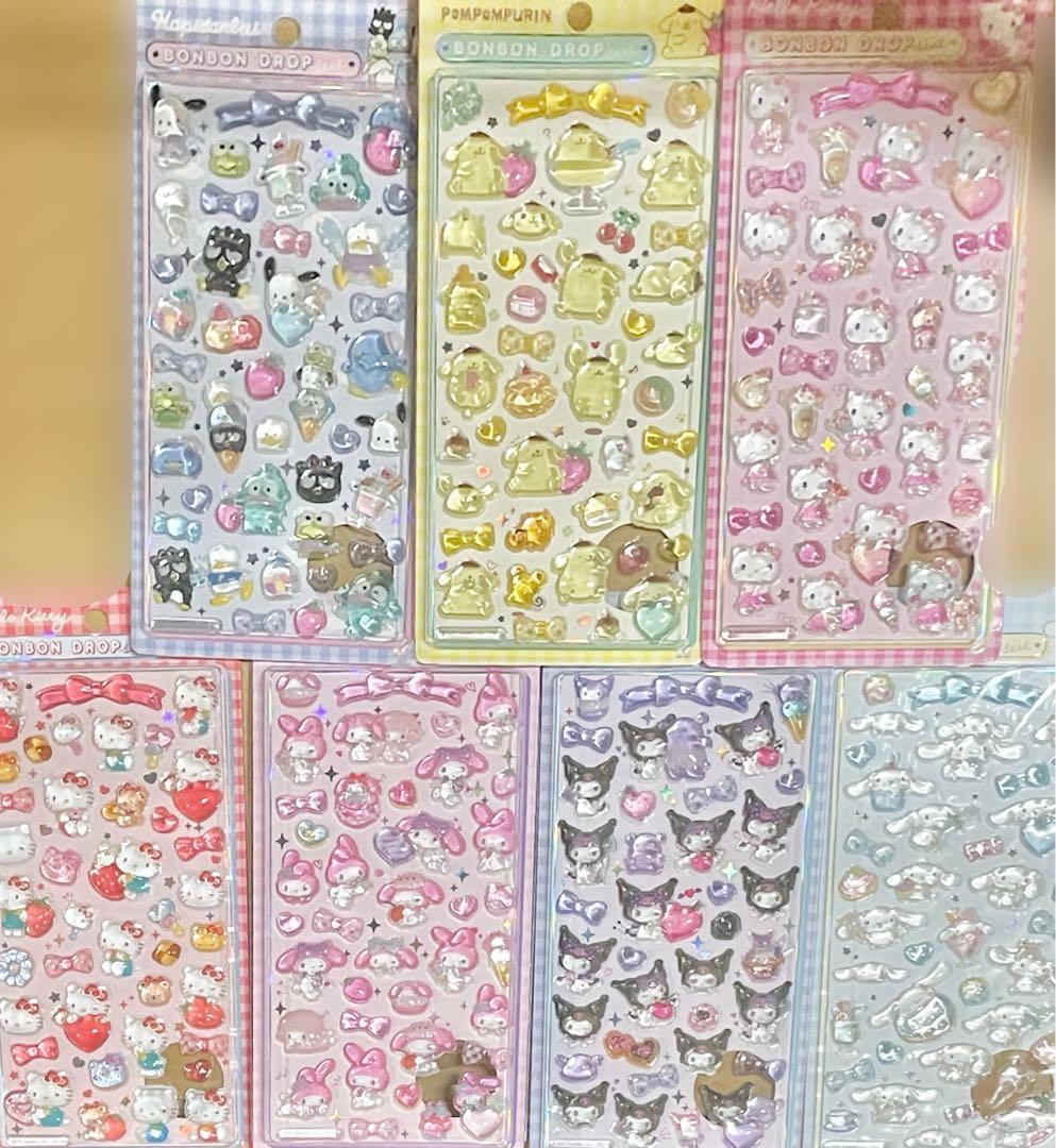 【正規品】ボンボンドロップシール サンリオ　7種セット