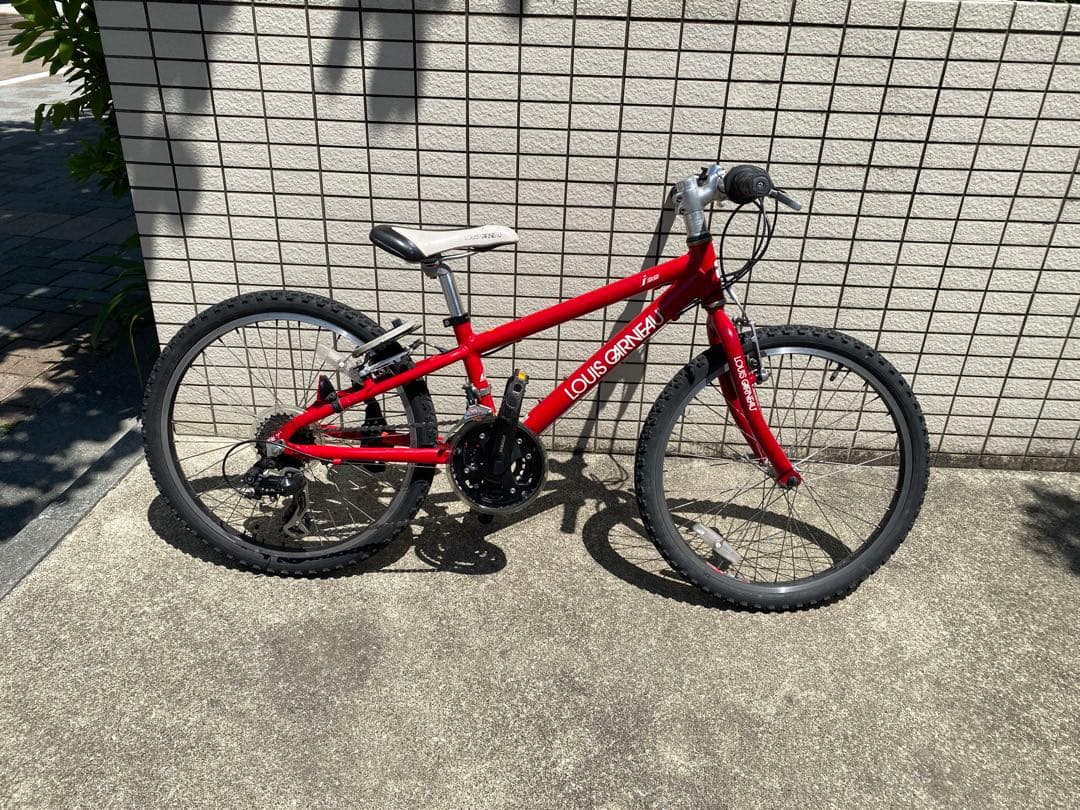 【引き取り限定】LOUIS GARNEAU ジュニア22インチ　自転車 レッド